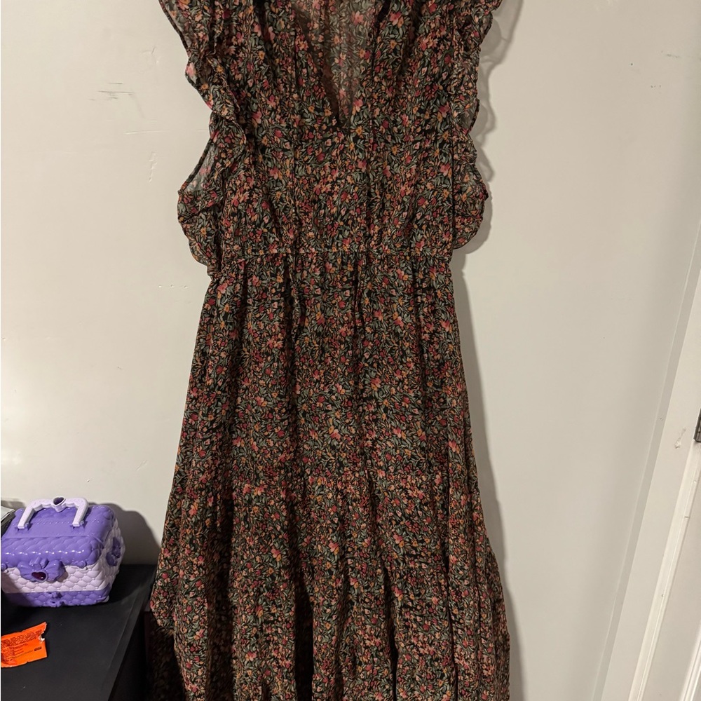 BB Dakota Multicolor Floral Maxi Dress